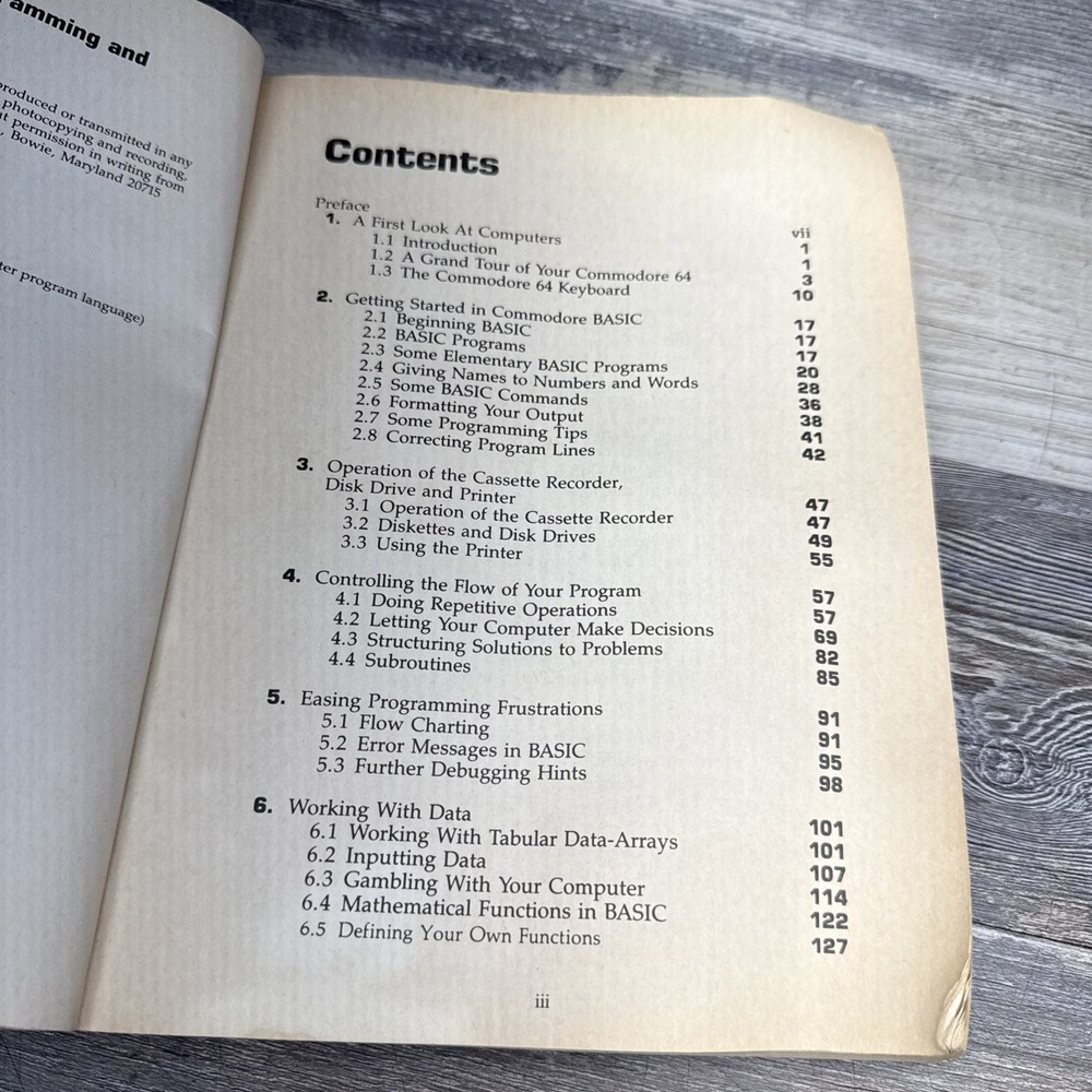 Commodore 64: Basic Programming and Applications by Goldstein Mosher 1984 - Picture 16 of 16